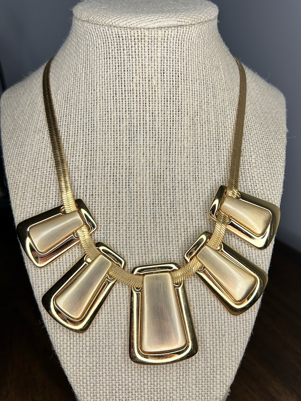 Brighton Trendoro Gold Plated Reversible Statement Necklace